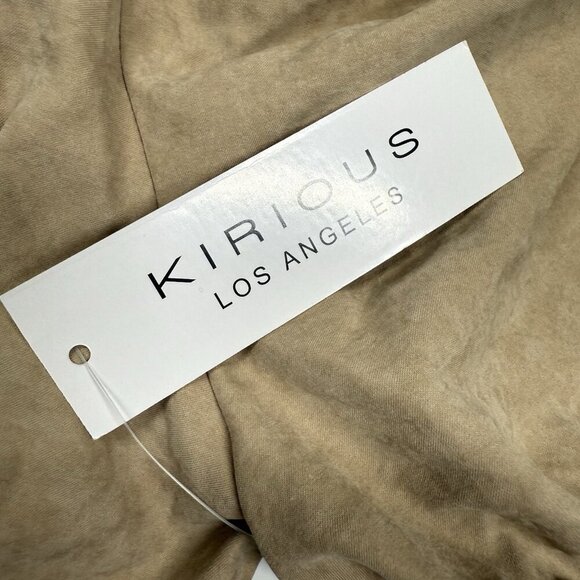 Kirious Crop Top Corset Style Tan Summer Festival Top size large - Picture 5 of 8